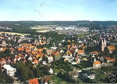 Ansichtskarte, Obernkirchen, Luftbild, 1972