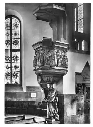 AK, Bad Schandau, St. Johanniskirche, Kanzel, 1971