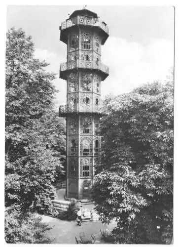 AK, Löbau Sa., Aussichtsturm auf dem Löbauer Berg, 1963