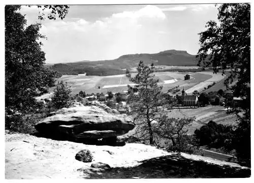 AK, Papstdorf Sächs. Schweiz, Totale, 1963