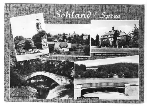 AK, Sohland Spree, fünf Abb., gestaltet, 1966