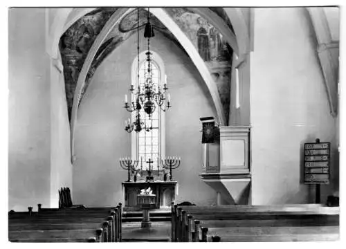 AK, Bad Gottleuba Kr. Pirna, St. Petrikirche, Altar und Kanzel, 1969