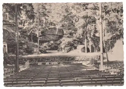 AK, Kurort Jonsdorf Kr. Zittau, Waldbühne, Version 2, 1960