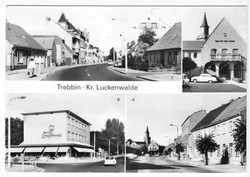 AK, Trebbin Kr. Luckenwalde, vier Abb., 1980