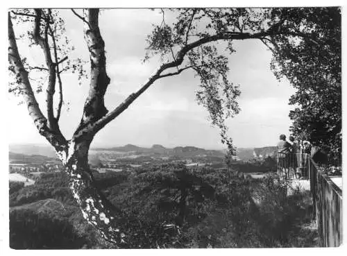 AK, Sächsische Schweiz, Blick vom Brand, 1974