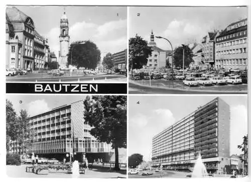 AK, Bautzen, vier Abb., 1976