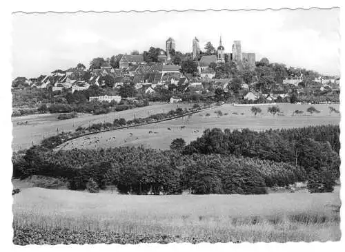 AK, Stolpen Sa., Burg und Stadt von der Nordseite, 1967