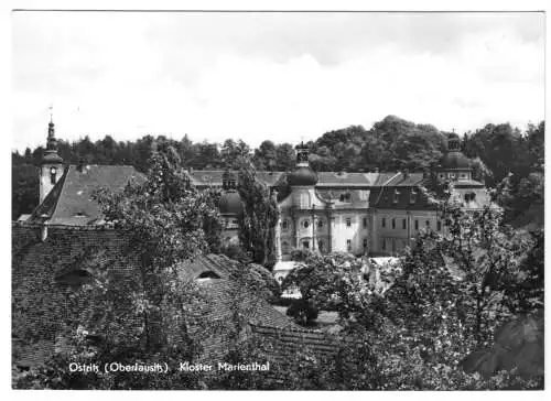 AK, Ostritz Oberlausitz, Kloster Marienthal, Teilansicht, 1968