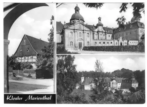 AK, Ostritz Oberlausitz, Kloster Marienthal, drei Abb., 1972