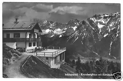 Ansichtskarte, Mittenwald, Kranzberghaus, ca. 1960