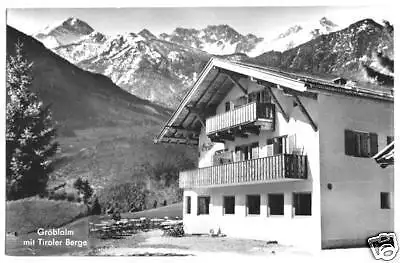 Ansichtskarte, Mittenwald, Gröblalm, 1960