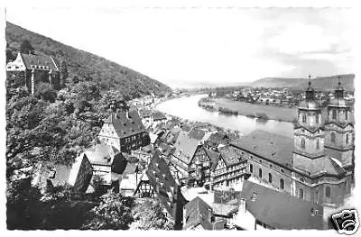 Ansichtskarte, Miltenberg am Main, Teilansicht, ca. 1960