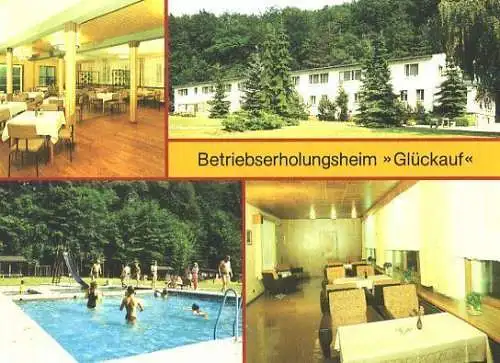 Ansichtskarte, Ufterungen Kr. Sangerhausen, Heim "Glückauf", 1988