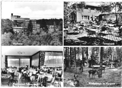 AK, Bad Bamstadt, Restaurant Haus "Tanneneck", 4 Abb., um 1961