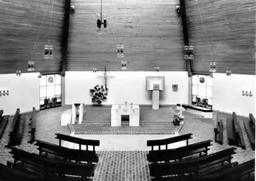 AK, Obermaiselstein Allgäu, Pfarrkirche, innen, um 1970