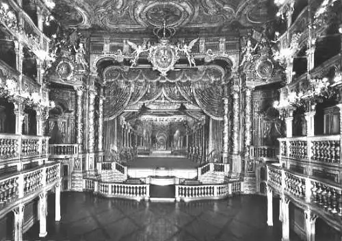 AK, Bayreuth, Markgräfliches Opernhaus, Bühne, ca. 1971