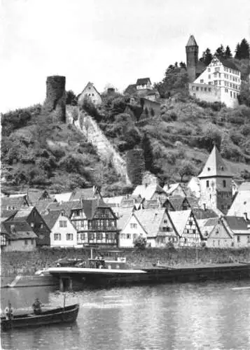 AK, Hirschorn am Neckar, Teilansicht, ca. 1955