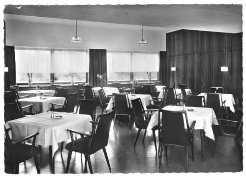 AK, Bad Bramstedt, Kurhotel Gutsmann, Speiseraum, 1963