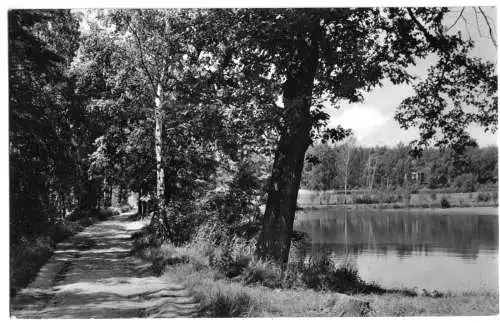 AK, Schmannewitz Kr. Oschatz, Am alten Teich, 1966