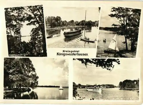 AK, Kreisgebiet Königs Wusterhausen, fünf Abb., 1958