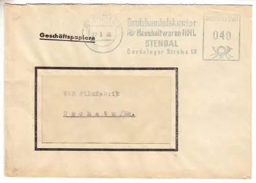 AFS, Großhandelskontor für Haushaltwaren HNLStendal, o Stendal 1, 22.3.60