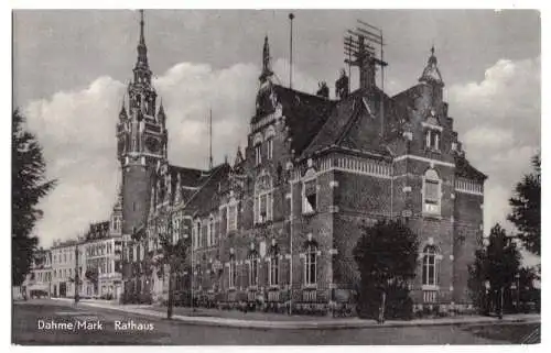 AK, Dahme Mark, Partie am Rathaus, 1958