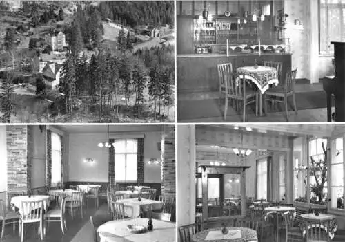 AK, Friedrichroda, Café und Konditorei "Waldschlößchen", vier Abb., 1972