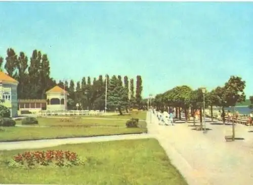 AK, Göhren Rügen, Teilansicht, Strandpromenade, 1963