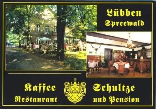 AK, Lübben, Kaffee Schultze, Pension, um 1998