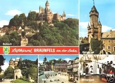 AK, Braunfels Lahn, fünf Abb., ca. 1978