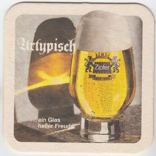 Bierdeckel, Urtypisch, Brauerei Zipf, Burgenland, World Gas Balloon 1992