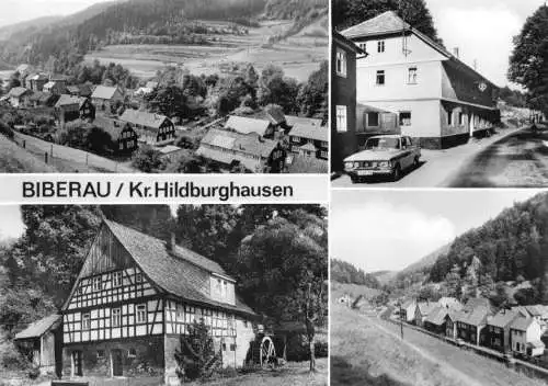 AK, Biberau Kr. Hildburghausen, vier Abb., 1975