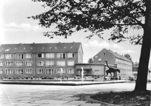 Ansichtskarte, Mittweida, Bahnhofsvorplatz, 1964