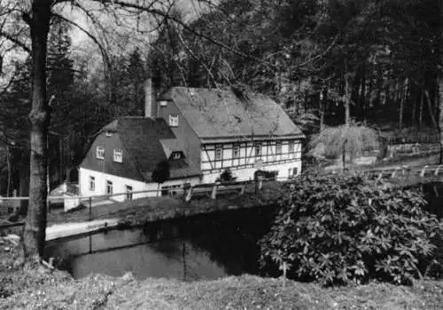 Ansichtskarte, Ansprung Erzgeb., Erholungsheim Hüttstadtmühle 1967