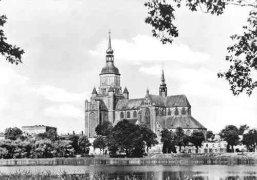 Ansichtskarte, Stralsund, Marienkirche, 1969