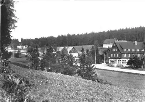 Ansichtskarte, Johanngeorgenstadt, OT Steinbach, Teilansicht, 1965