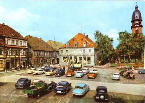 AK, Waren Müritz, Marktplatz, 1974