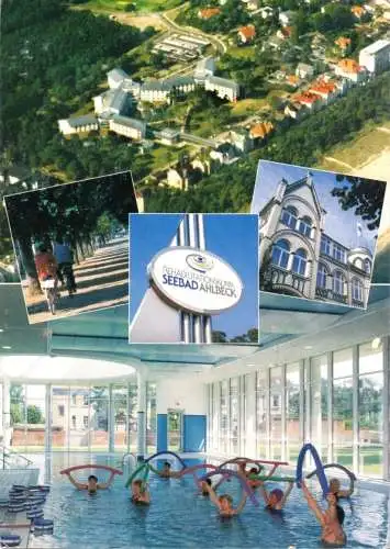 AK, Seebad Ahlbeck auf Usedom, Rehabilitationsklinik, fünf Abb., gestaltet, 2000