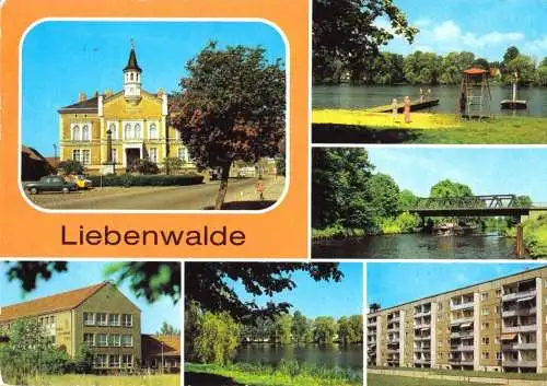 Ansichtskarte, Liebenwalde Kr. Oranienburg, sechs Abb., 1984