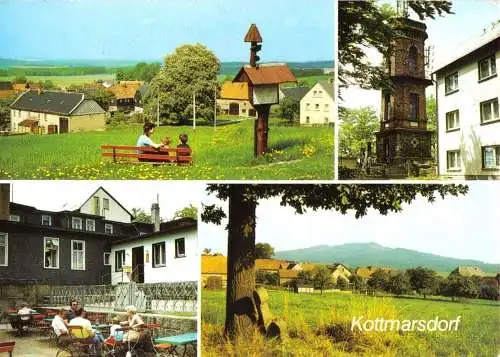 Ansichtskarte, Kottmarsdorf Kr. Löbau, vier Abb., 1989