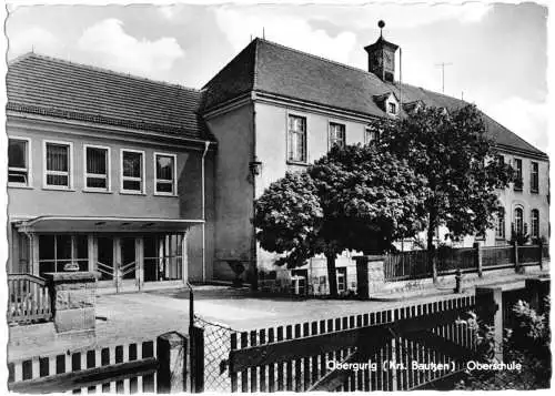 Ansichtskarte, Oberguhrig Kr. Bautzen, Oberschule, 1964