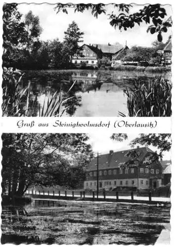 Ansichtskarte, Steinigtwolmsdorf Oberlausitz, zwei Abb., 1966