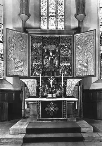 AK, Meißen, Frauenkirche, Schnitzaltar, 1990