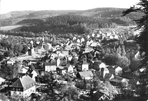 Ansichtskarte, Schmiedeberg Kr. Dippoldiswalde, Teilansicht, Blick nach Süden, 1978