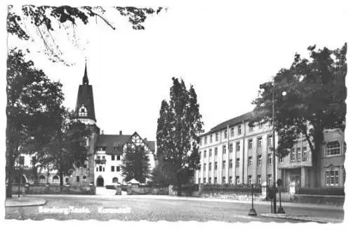 Ansichtskarte, Bernburg Saale, Partie an der Kuranstalt, 1962