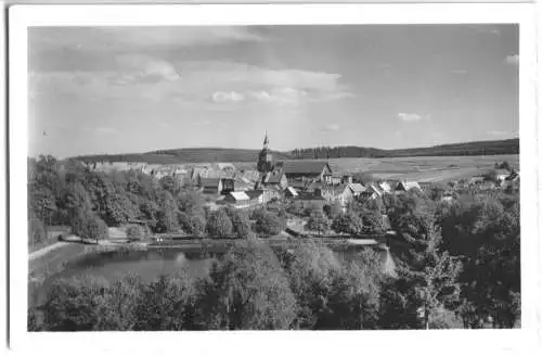 Ansichtskarte, Benneckenstein Harz, Teilansicht, Echtfoto, um 1955