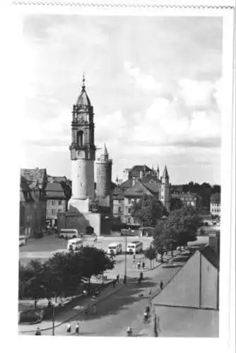 Ansichtskarte, Bautzen, Blick nach dem Reichenturm, 1960