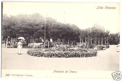 AK, Lido-Venezia, Piarrale del Parco, ca. 1910