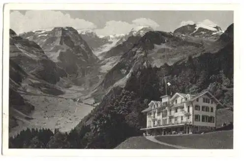 Ansichtskarte, Braunwald, Hotel und Pension Niederschlacht, 1925