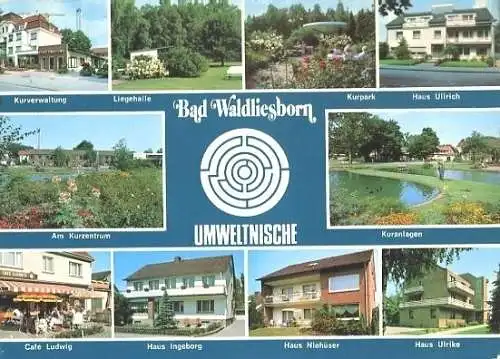 Ansichtskarte, Bad Waldliesborn, zehn Abb., 1984